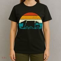 Retro Vintage Sunset Recycling Trash Kids Garbage Truck Gift T-Shirt thumb 4