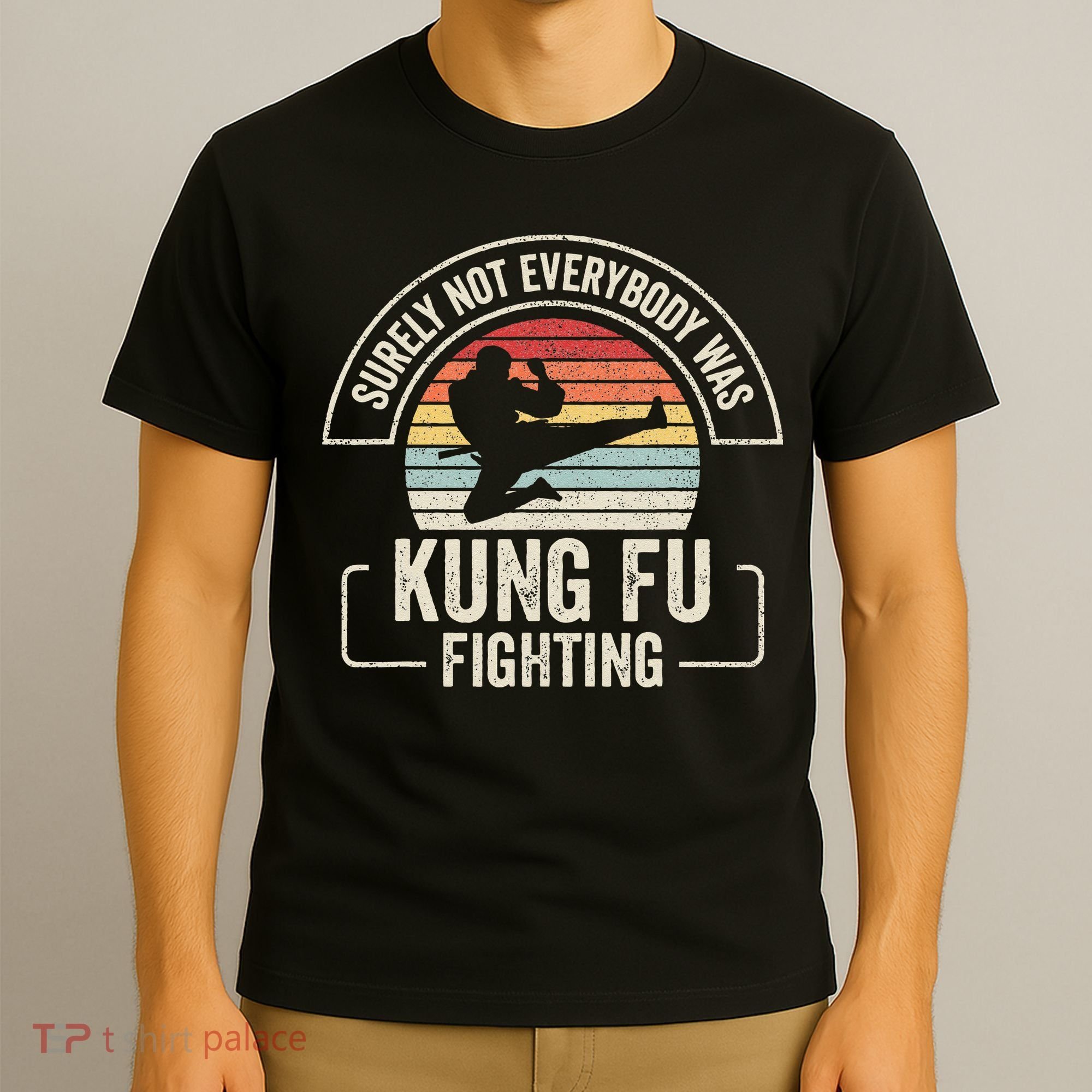 Retro Vintage Surely Not Everybody Was Kung Fu Fighting T-Shirt