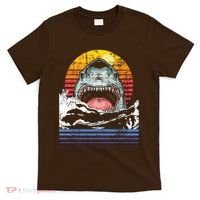 Retro Vintage Shark Marine Biologist Wildlife Shark Lovers T-Shirt thumb 0