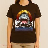 Retro Vintage Shark Marine Biologist Wildlife Shark Lovers T-Shirt thumb 4