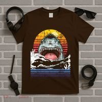 Retro Vintage Shark Marine Biologist Wildlife Shark Lovers T-Shirt thumb 5