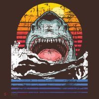 Retro Vintage Shark Marine Biologist Wildlife Shark Lovers T-Shirt thumb 7