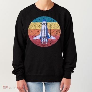 Retro Vintage Space Ship Rocket SciFi Women's Sweatshirt