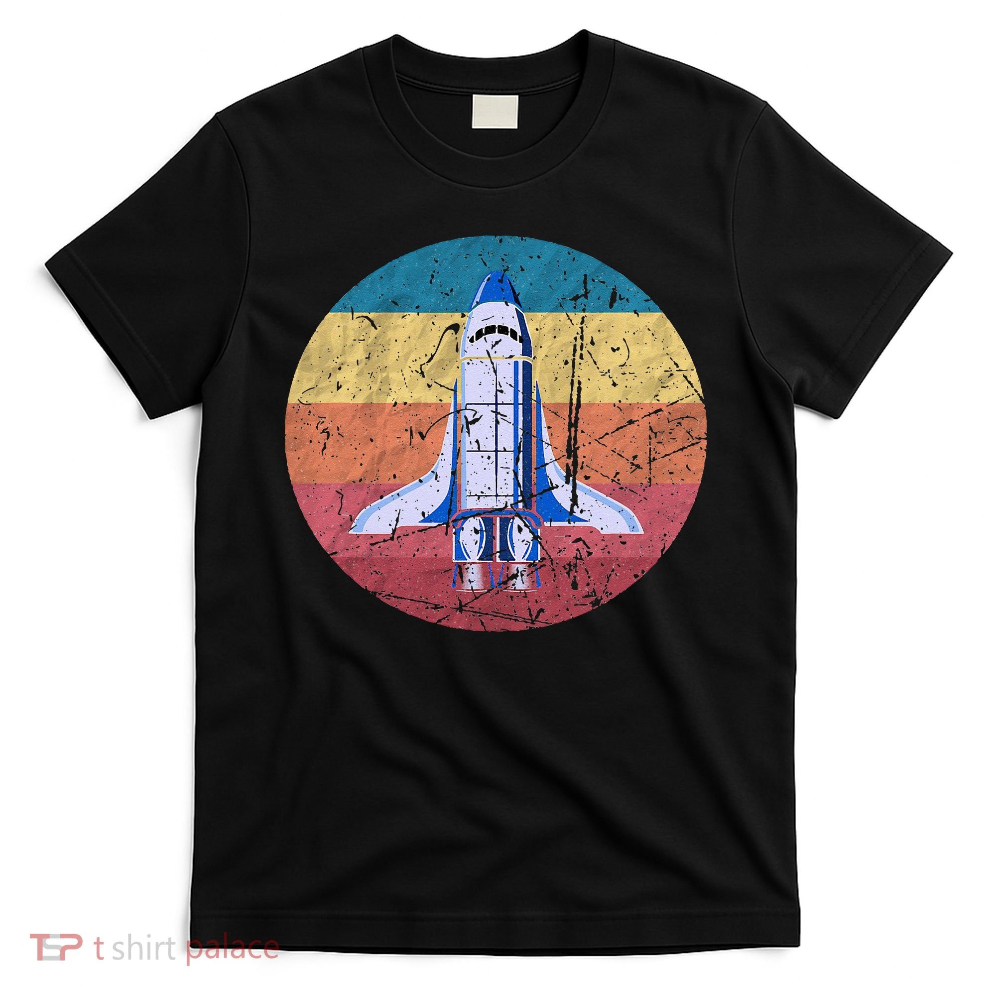 Retro Vintage Space Ship Rocket SciFi T-Shirt