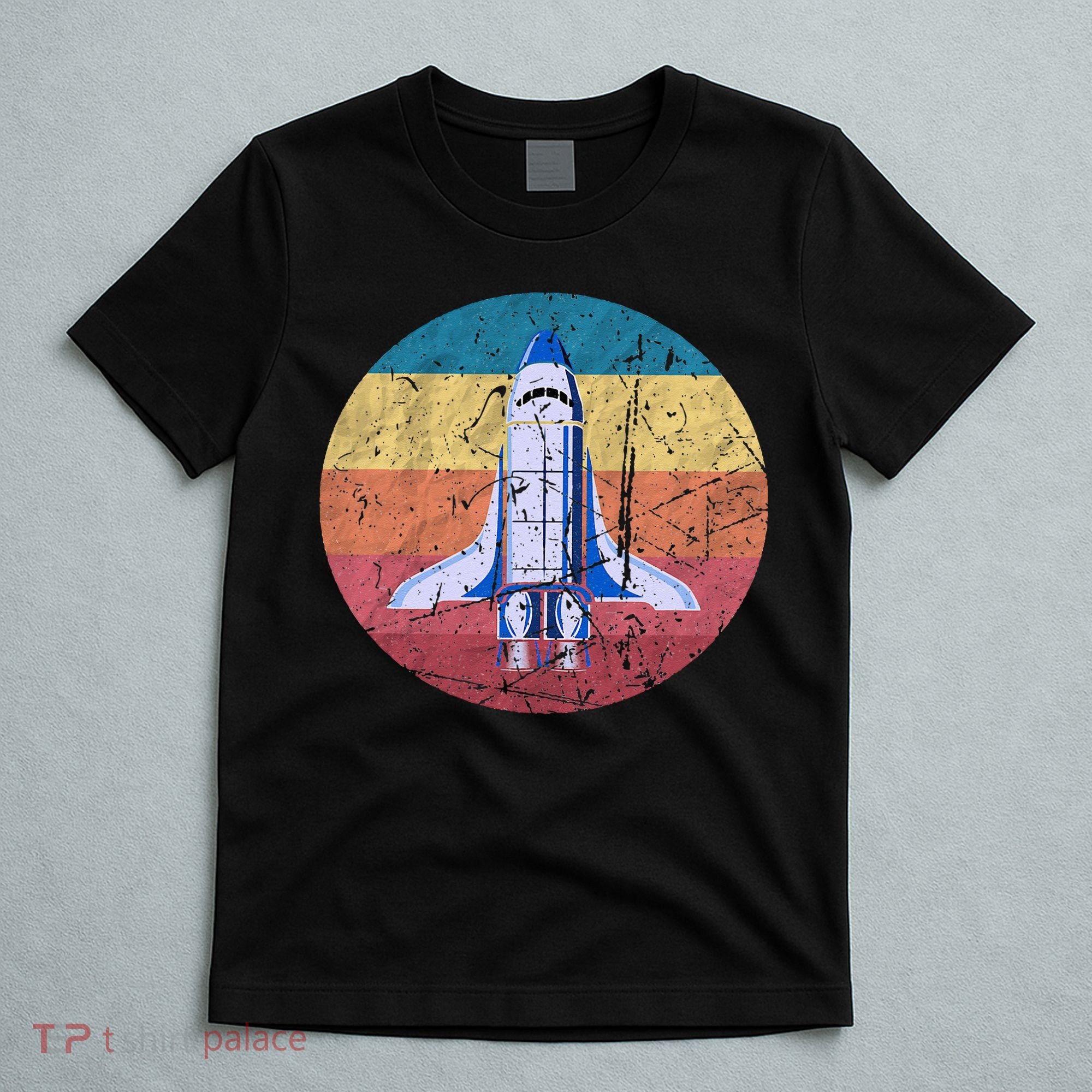 Retro Vintage Space Ship Rocket SciFi T-Shirt