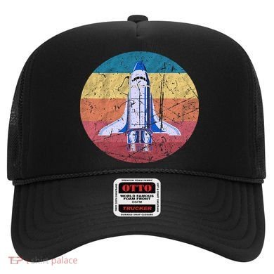 Retro Vintage Space Ship Rocket SciFi Hat