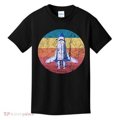 Retro Vintage Space Ship Rocket SciFi Kids T-Shirt