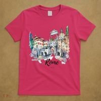 Retro Vintage Summer Italia Italy Rome City Souvenir Gifts T-Shirt thumb 5