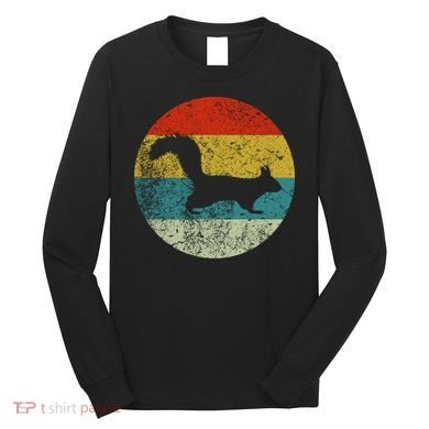 Retro Vintage Squirrel Long Sleeve Shirt