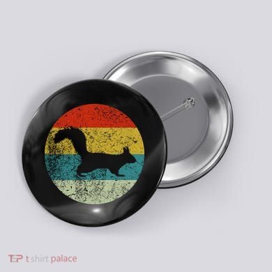 Retro Vintage Squirrel Button