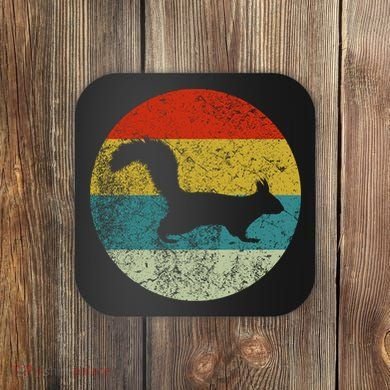 Retro Vintage Squirrel Coaster
