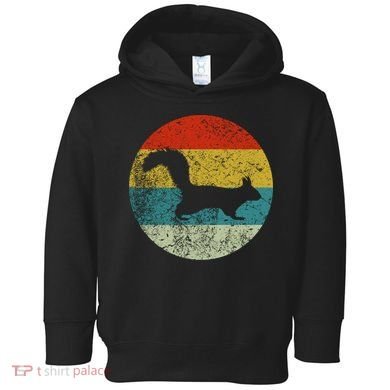 Retro Vintage Squirrel Toddler Hoodie