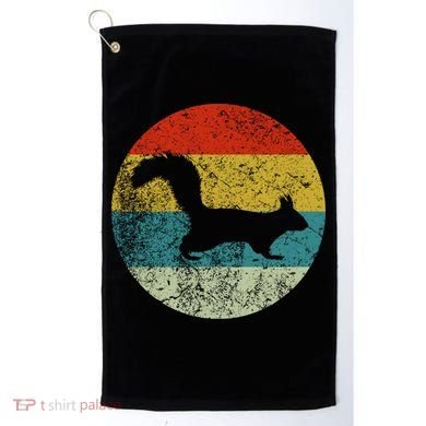 Retro Vintage Squirrel Golf Towel