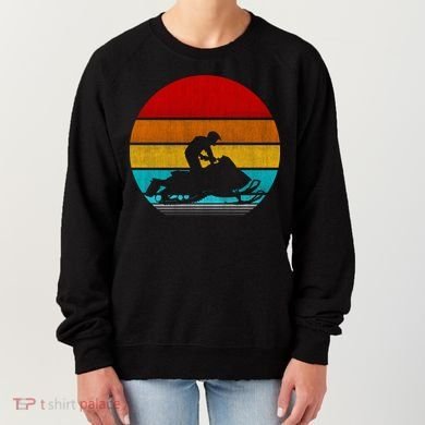 Retro Vintage Snowmobile Women's Sweatshirt