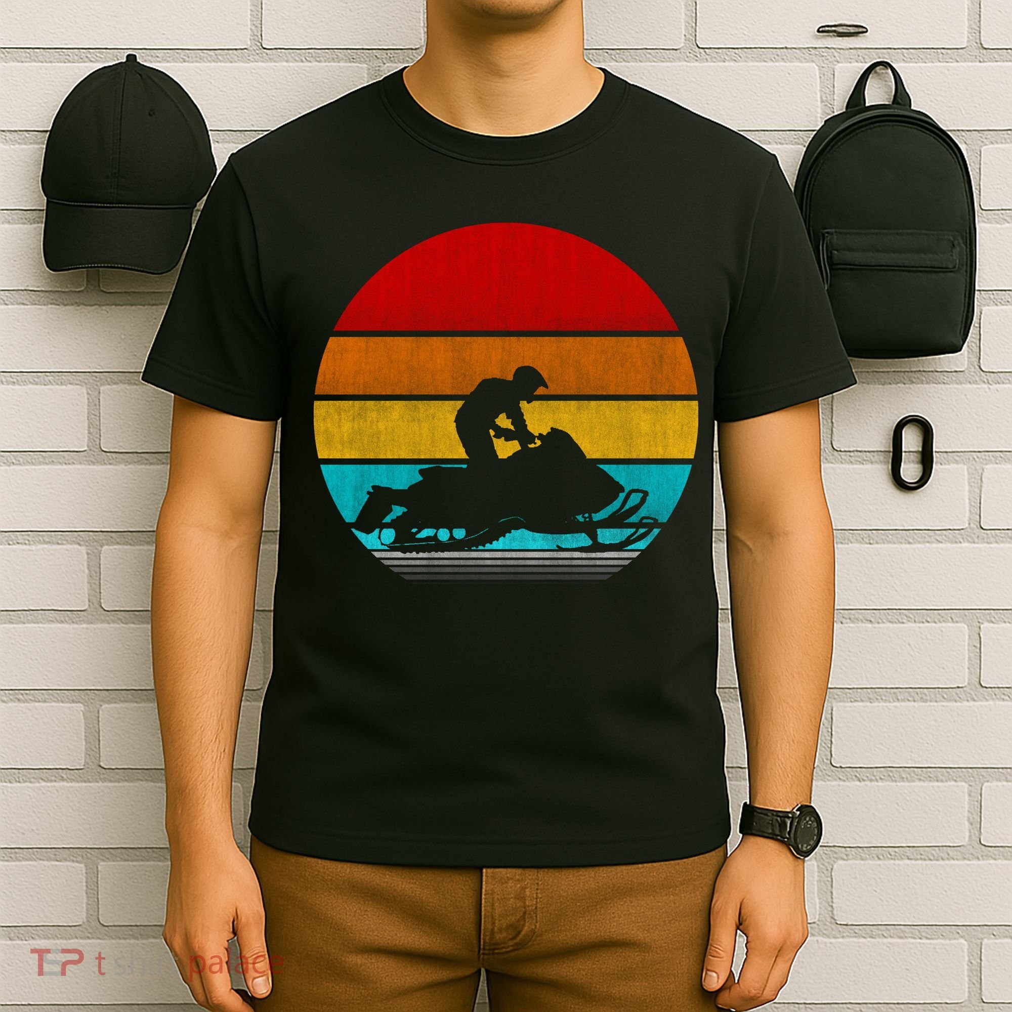 Retro Vintage Snowmobile T-Shirt