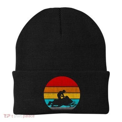 Retro Vintage Snowmobile Beanie