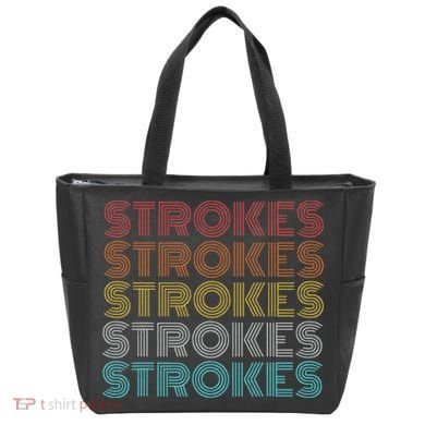 Retro Vintage Strokes Tote Bag