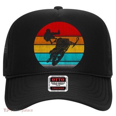 Retro Vintage Snowmobile Hat