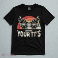 Retro Vintage Show Me Your Tt's Twin Turbo Car Racing T-Shirt thumb 5