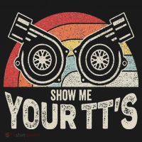 Retro Vintage Show Me Your Tt's Twin Turbo Car Racing T-Shirt thumb 7