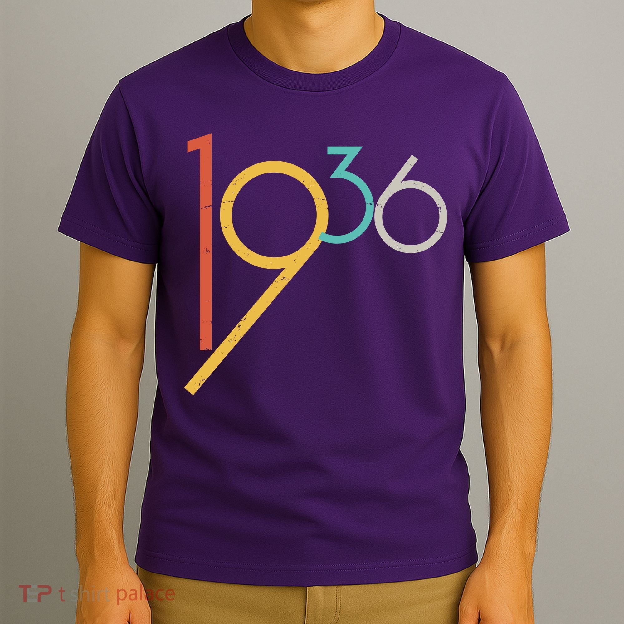 Retro Vintage Style 1936 90th Birthday T-Shirt