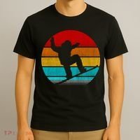Retro Vintage Snowboarding T-Shirt thumb 3