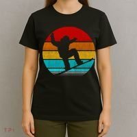 Retro Vintage Snowboarding T-Shirt thumb 4