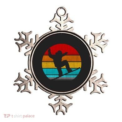 Retro Vintage Snowboarding Ornament