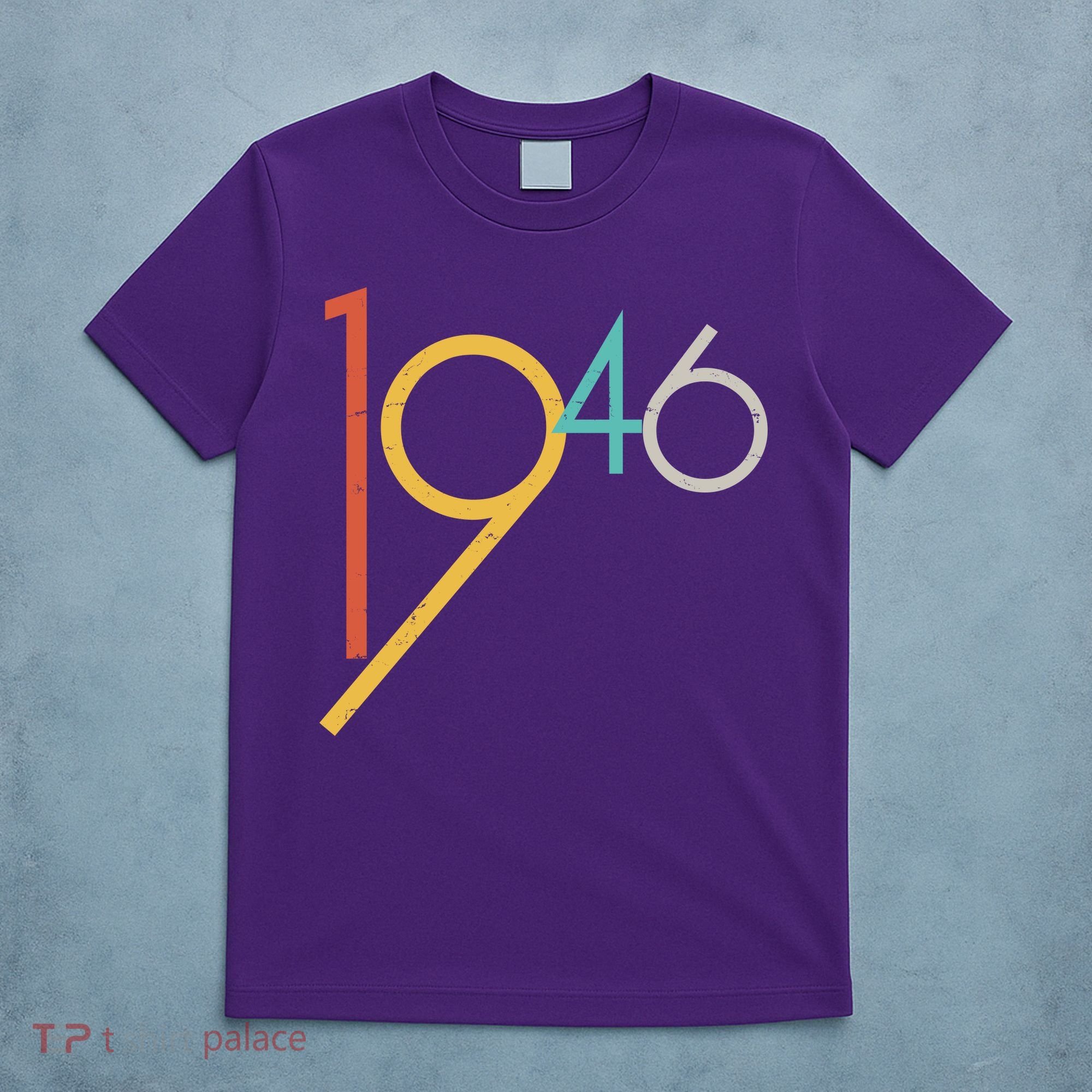 Retro Vintage Style 1946 80th Birthday T-Shirt