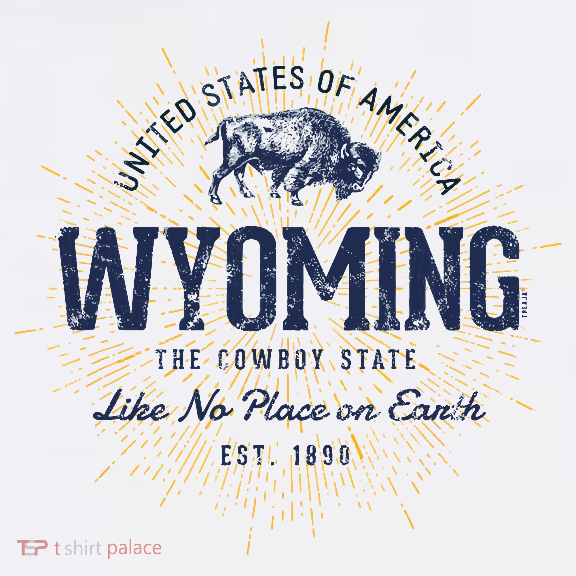 Retro Vintage State Of Wyoming T-Shirt