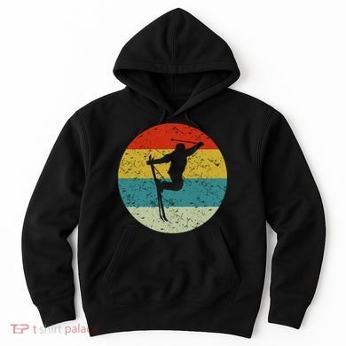 Retro Vintage Skiing Hoodie