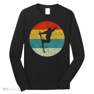Retro Vintage Skiing Long Sleeve Shirt