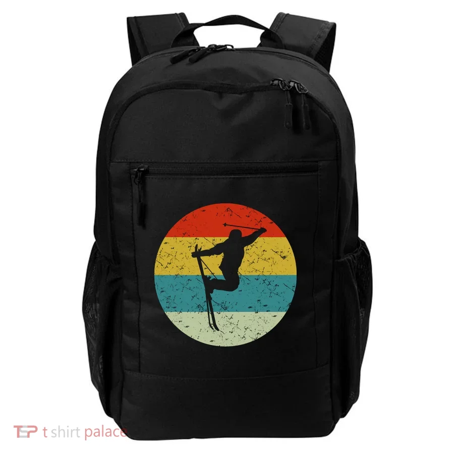 Retro Vintage Skiing Backpack