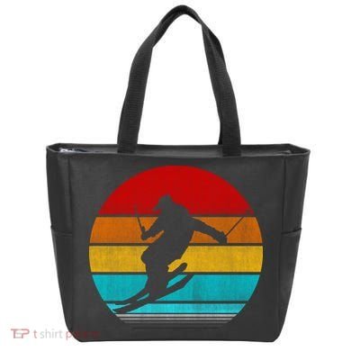 Retro Vintage Ski Tote Bag
