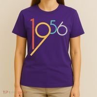 Retro Vintage Style 1956 70th Birthday T-Shirt thumb 4