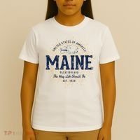 Retro Vintage State Of Maine T-Shirt thumb 4