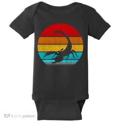 Retro Vintage Scorpion Baby Bodysuit
