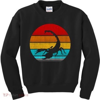 Retro Vintage Scorpion Kids Sweatshirt