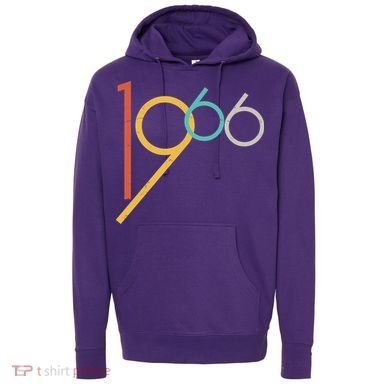 Retro Vintage Style 1966 60th Birthday Hoodie
