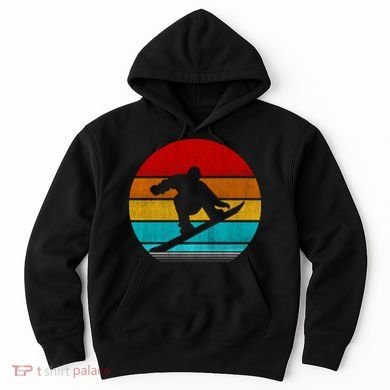 Retro Vintage Snowboard Hoodie