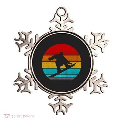 Retro Vintage Snowboard Ornament