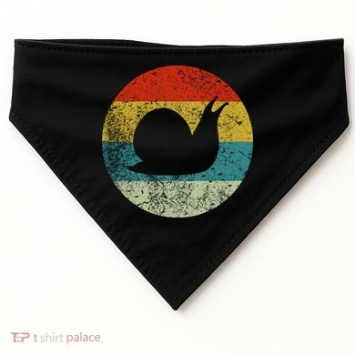 Retro Vintage Snail USA-Made Doggie Bandana