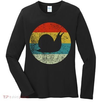 Retro Vintage Snail Women's Long Sleeve Shirt