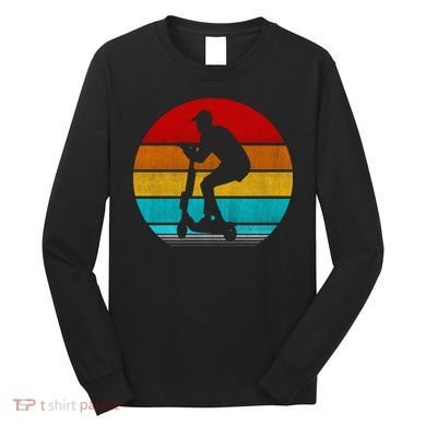 Retro Vintage Scooter Long Sleeve Shirt