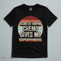 Retro Vintage Secretly Hoping Chemo Gives Me Superpowers T-Shirt thumb 5