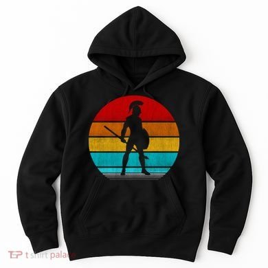 Retro Vintage Spartan Warrior Hoodie