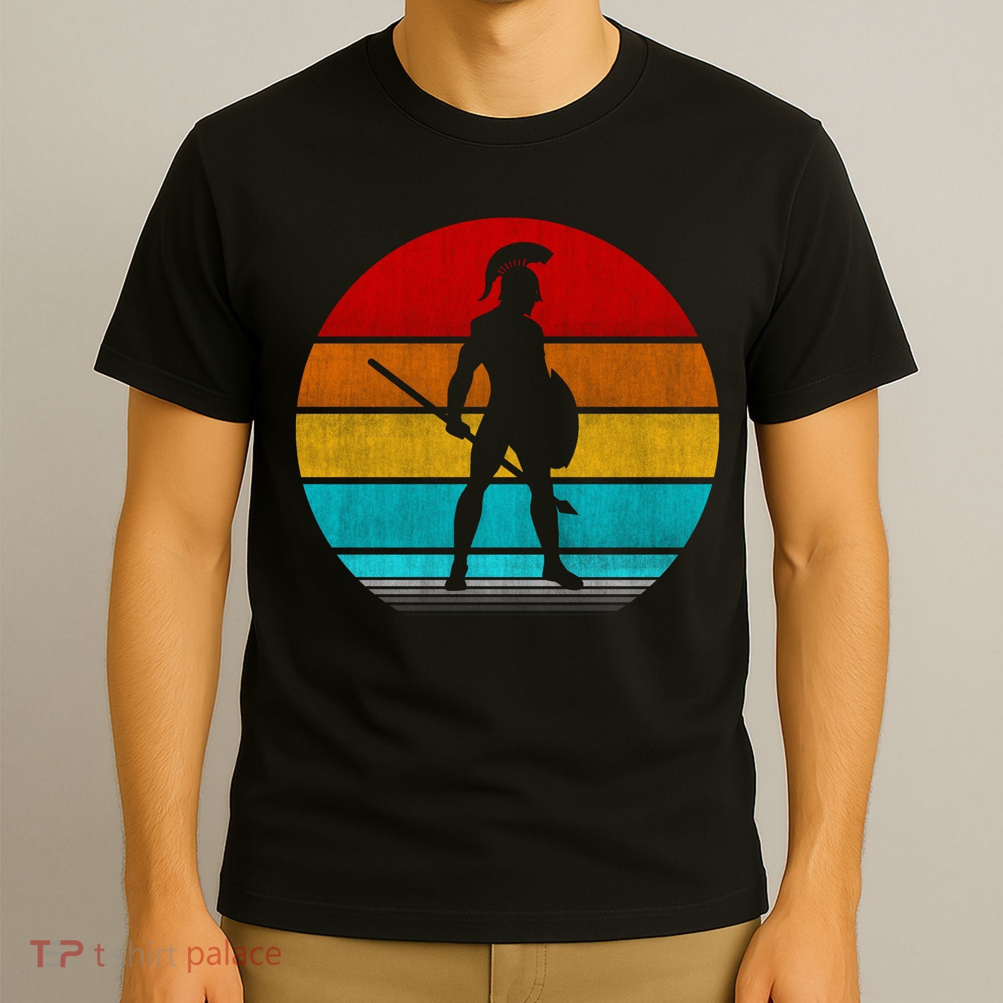 Retro Vintage Spartan Warrior T-Shirt