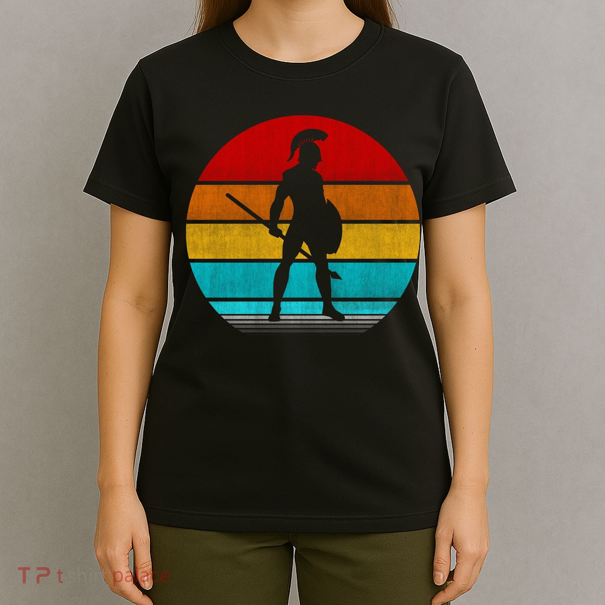 Retro Vintage Spartan Warrior T-Shirt
