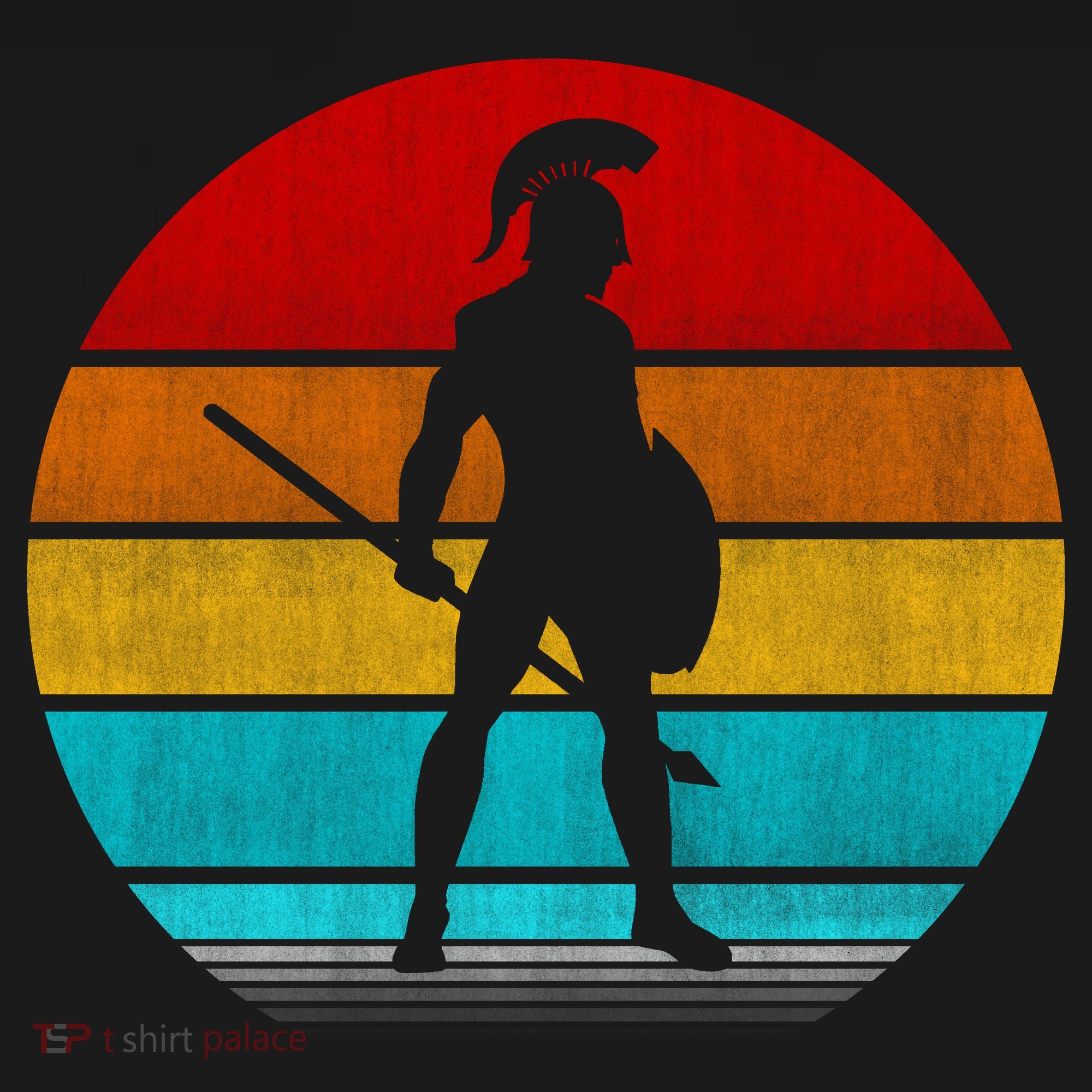Retro Vintage Spartan Warrior T-Shirt
