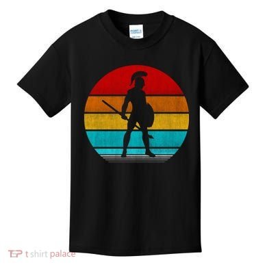 Retro Vintage Spartan Warrior Kids T-Shirt
